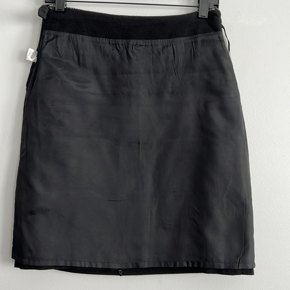 Wool Textured Houndstooth Debbie Shuchat Knee Length A-Line Skirt Womens S 2 4 - Picture 6 of 12